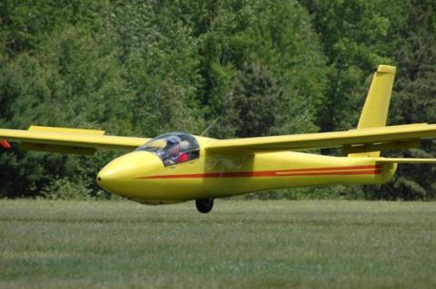 1-34 landing with dive brakes out